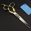 Hair Cutting Scissors, 6inch japan 440c Retro gold hair salon scissors haircut thinning barber hair cutting shears hairdressing scissors ( Color : Set ) view 2