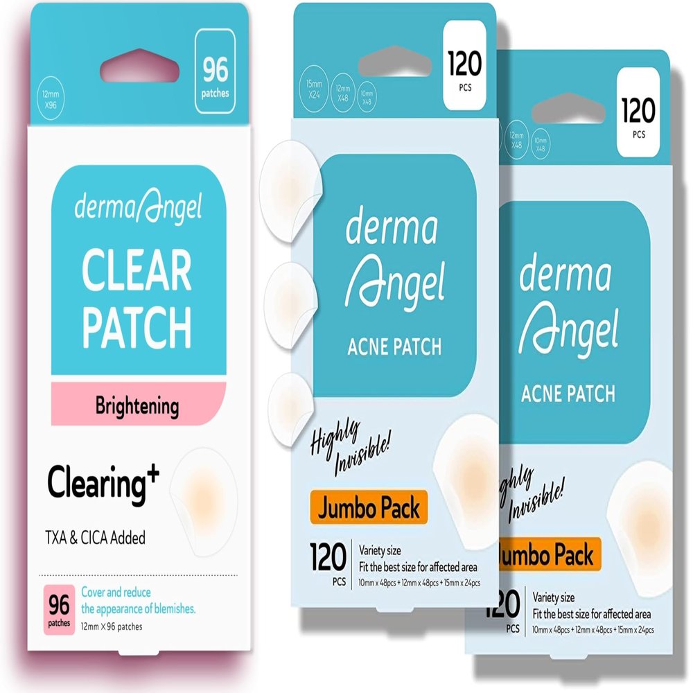 DERMA ANGEL Acne Patches + Post Acne Spot Patches Bundle