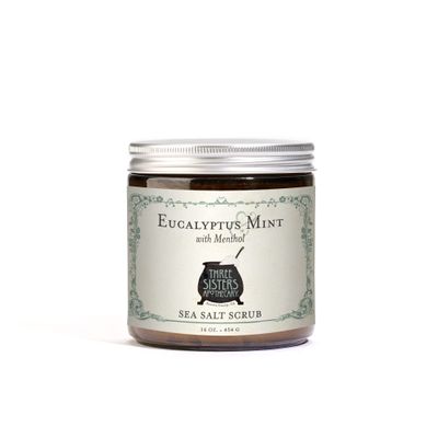 Three Sisters Apothecary 16 oz. Sea Salt Scrubs (Eucalyptus and Mint)