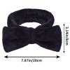 2Pack Spa Headband,Bow Makeup Headband Fluffy headband, Hair Band for Washing Face Skincare Headband for Shower Yoga view 2