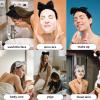 2Pack Spa Headband,Bow Makeup Headband Fluffy headband, Hair Band for Washing Face Skincare Headband for Shower Yoga view 4