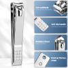 4PCS Professional Nail Clippers Set, Toenail Clippers & Fingernails & Nail File, Silver Nail Cutter, Sharpest Thick Toenail & Ingrown Nail Clipper Set, Best Travel or Home use for Men and Women view 4