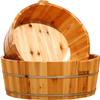 1 Pc Solid Wood Foot Tub, for Soaking Feet Wooden Foot Bath Bucket, Household Foot Bath Barrel, Smooth Wood Foot Bath Basin Foot Soak Tub, Pedicure Bowl Foot Spa Massage Pedicure Barrels view 1