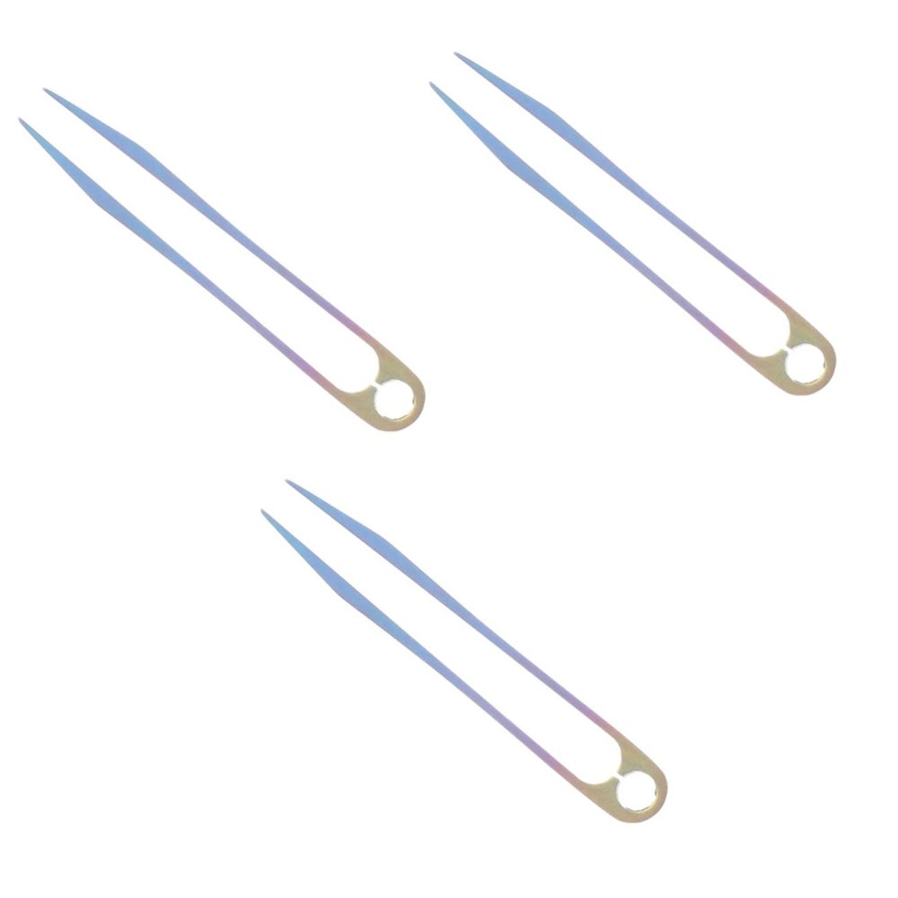 DOITOOL 3pcs Titanium Tweezers Keychain Travel Tool Must Have Camping Accessory Mini