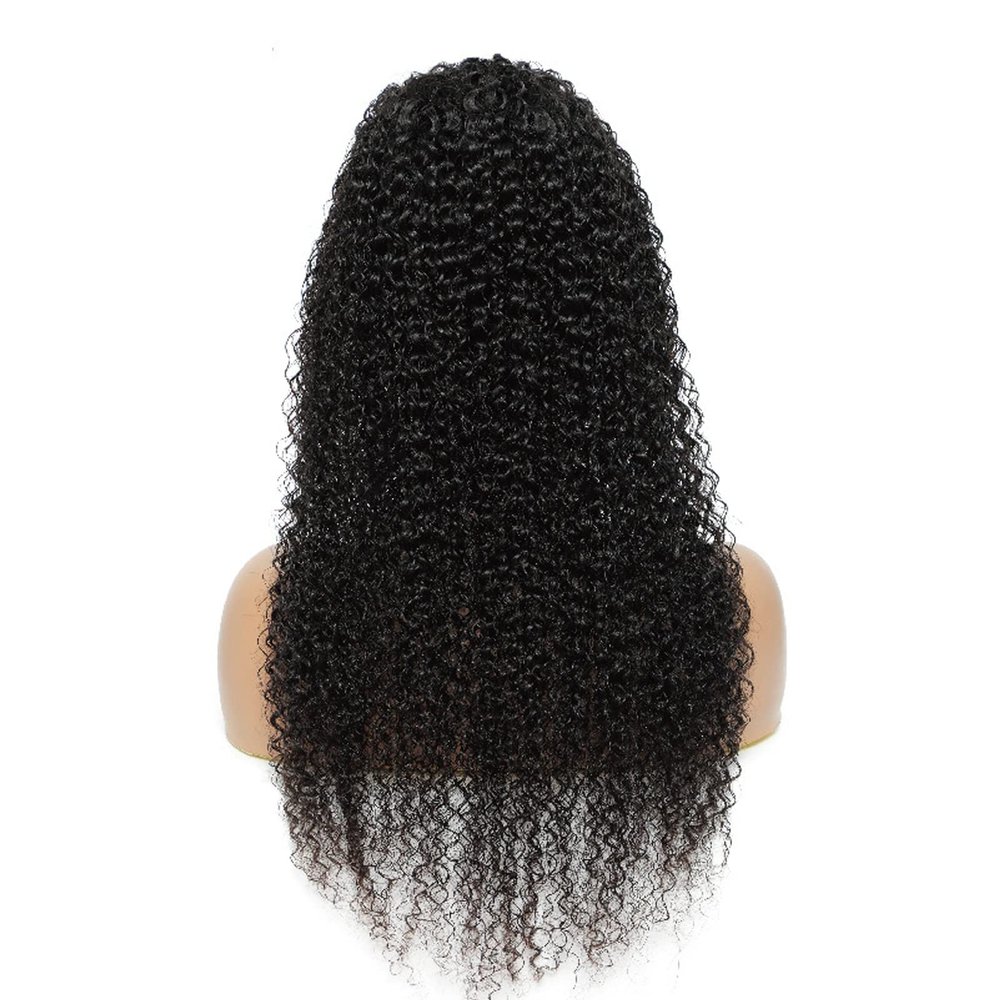 Lace Wigs 10-30 Inch Real Hair Head Coverings 44,134 T-shaped Head Coverings, Small Curly Black Long Curly Hair, Girls Wavy Curly Hair Long Wavy Wigs ( Color : 13*4 , Size : 22 inches/55.9CM )