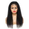 Lace Wigs 10-30 Inch Real Hair Head Coverings 44,134 T-shaped Head Coverings, Small Curly Black Long Curly Hair, Girls Wavy Curly Hair Long Wavy Wigs ( Color : 13*4 , Size : 22 inches/55.9CM ) view 3