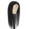 Lace Wigs 10-30 Inch Real Hair Head Coverings 44,134 T-shaped Head Coverings, Small Curly Black Long Curly Hair, Girls Wavy Curly Hair Long Wavy Wigs ( Color : 13*4 , Size : 22 inches/55.9CM ) view 4