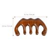 Beavorty Natural Wood Wide Tooth Massage Comb for Scalp Relaxation Portable Hair Detangler for Curly and Wet Hair No Static for Home and Travel view 2