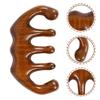 Beavorty Natural Wood Wide Tooth Massage Comb for Scalp Relaxation Portable Hair Detangler for Curly and Wet Hair No Static for Home and Travel view 3