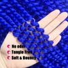 18Inch Passion Twist Hair 6Packs Passion Twist Crochet Hair Water Wave Crochet Hair (18 Inch (Pack of 6), Blue)  view 4