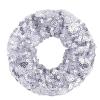 6 Pcs Sparkle Sequin Hair Scrunchie Hair Bobbles Metallic Elastics Ponytail Holders Hair Wrist Ties Bands Cloth Scrunchies for Show Gym Dance Party Club Girl Women (Silver) view 2