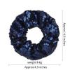 6 Pcs Sparkle Sequin Hair Scrunchie Hair Bobbles Metallic Elastics Ponytail Holders Hair Wrist Ties Bands Cloth Scrunchies for Show Gym Dance Party Club Girl Women (Silver) view 3