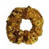 6 Pcs Sparkle Sequin Hair Scrunchie Hair Bobbles Metallic Elastics Ponytail Holders Hair Wrist Ties Bands Cloth Scrunchies for Show Gym Dance Party Club Girl Women (Gold) view 3