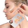 2 Sets Foundation Palette Makeup Mixing Palette Stainless Steel Cosmetic Mixing Palette with Spatula Makeup Artist Tool for Mixing Foundation Eye Shadow Eyelash Nail Art (4.52 x 2.99 inch) view 3