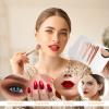 2 Sets Foundation Palette Makeup Mixing Palette Stainless Steel Cosmetic Mixing Palette with Spatula Makeup Artist Tool for Mixing Foundation Eye Shadow Eyelash Nail Art (4.52 x 2.99 inch) view 4