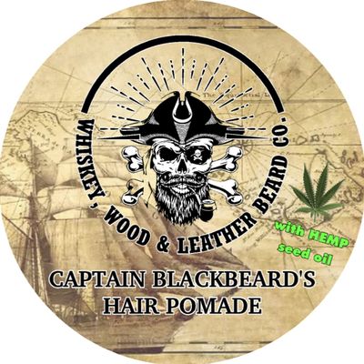 Whiskey, Wood & Leather Beard Co. Captain Blackbeard's Hair Pomade