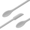 JIATAY Spatula, Silicone Spatula Set (3 Pcs) Cosmetic Makeup Spatula for Mini Bottles Foundation Cream, Double-Headed Jar Spatula (Small & Middle & Large, Gray) view 1
