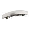 Jojomis Women Vintage Brushed Metal Rectangle Hair Clip Barrette Hair Accessory - Silver view 3