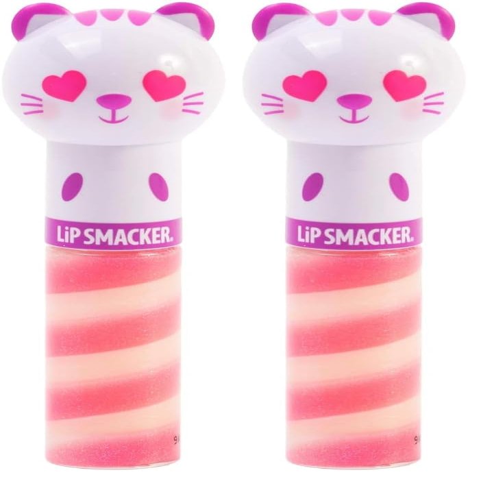 Lip Smacker Kitty Kitten Lip Gloss Flavored Lippy Pal Swirl, Kitten, Sweet Kiwi Kitten, 0.14 Ounce (Pack of 2)