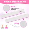 25pcs Nail Files 80 Grit, BLESWIN 80/80 Grit Nail Files, Jumbo Nail Files for Acrylic Nail, Double-Sided Emery Board Nail Filer for Manicure, Pedicure, and Acrylic Nails view 3