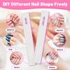 25pcs Nail Files 80 Grit, BLESWIN 80/80 Grit Nail Files, Jumbo Nail Files for Acrylic Nail, Double-Sided Emery Board Nail Filer for Manicure, Pedicure, and Acrylic Nails view 4
