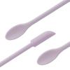 JIATAY Spatula, Silicone Spatula Set (3 Pcs) Cosmetic Makeup Spatula for Mini Bottles Foundation Cream, Double-Headed Jar Spatula (Small & Middle & Large, Dull Purple) view 1