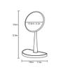 SUNESA Makeup Mirror (Black Walnut) Desktop Makeup Mirror Desktop Makeup Mirror Countertop HD Makeup Mirror Bedroom Desktop Beauty Mirror Makeup Mirror (Color : Brass) view 2