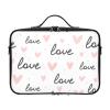 susiyo Professional Makeup Bag Large Capacity Portable Artist Storage Bag Multiple Adjustable Organizer Cosmetic Case for Travel Women Ladies Girls, Pink Heart Love view 1