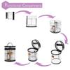 Rough Enough Clear Toiletry Bag for Traveling Women Travel Size Toiletries Makeup Essentials Organizer with Removable Insert view 3