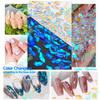 qiipii Aurora Crystal Clear Moonlight Rhinestones - Flatback Round Beads K9 Glass Gems Stones Nail Charms for DIY Crafts view 2