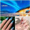 qiipii Aurora Crystal Clear Moonlight Rhinestones - Flatback Round Beads K9 Glass Gems Stones Nail Charms for DIY Crafts view 3