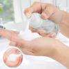 2oz Foam Pump Bottle (3PCS) Empty Travel Foaming Dispenser for Hand Soap, Lash Cleanser, Shampoo (60ml, Clear view 2