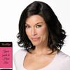 Kelly Wig Color 1B Hot Fudge - Jon Renau Wigs 10.25" Wavy Long Bob Synthetic Flirty Side Swept Bangs SmartLace Front Monofilament Top Women's Multi-Directional Part Bundle MaxWigs Hairloss Booklet view 3