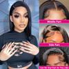 14 Inch Bob Wig Human Hair 13x4 Lace Front Wigs Human Hair Pre Plucked Straight HD Lace Front Wig Short Glueless Wigs Lace Frontal Wigs 180 Density Short Wigs for Black Women Bob Wigs Natural Color view 2