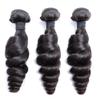 Sent Hair 3 Bundles 8A Human Hair Loose Wave Weave, Double Weft Brazilian Virgin Hair Extensions Natural Color 10"10"10" view 1