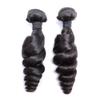 Sent Hair 3 Bundles 8A Human Hair Loose Wave Weave, Double Weft Brazilian Virgin Hair Extensions Natural Color 10"10"10" view 3