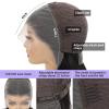 10 Inch Bob Wig Human Hair 13x4 HD Lace Front Wigs Human Hair Pre Plucked Short Bob Wig Lace Frontal Wigs for Black Women 180% Density Glueless Straight Human Hair Wig Natural Color view 4