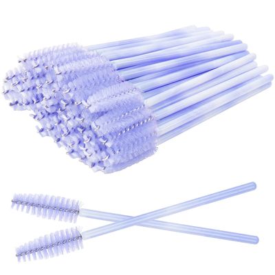 300 Disposable Mascara Wands Eyelash Brush Spoolies for Eye Lash Extension Eyelash Extension Supplies Makeup Tools Accessories (New Light Purple-300 pcs)
