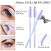 300 Disposable Mascara Wands Eyelash Brush Spoolies for Eye Lash Extension Eyelash Extension Supplies Makeup Tools Accessories (New Light Purple-300 pcs) view 2