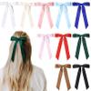 10PCS Silky Satin Hair Bows Hair Clip Ribbon Accessories Ponytail Holder Slides Metal Clips French Barrette Hair Bow for Women Girls Toddlers Teens Kids view 1