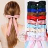 10PCS Silky Satin Hair Bows Hair Clip Ribbon Accessories Ponytail Holder Slides Metal Clips French Barrette Hair Bow for Women Girls Toddlers Teens Kids view 2
