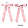 10PCS Silky Satin Hair Bows Hair Clip Ribbon Accessories Ponytail Holder Slides Metal Clips French Barrette Hair Bow for Women Girls Toddlers Teens Kids view 3