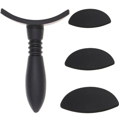 Beavorty 1set Lazy Makeup Applicator Silicone Eyeshadow Stamp Black Handle Convenient Eye Shadow Tool for Quick Application for Beginners and Daily Use