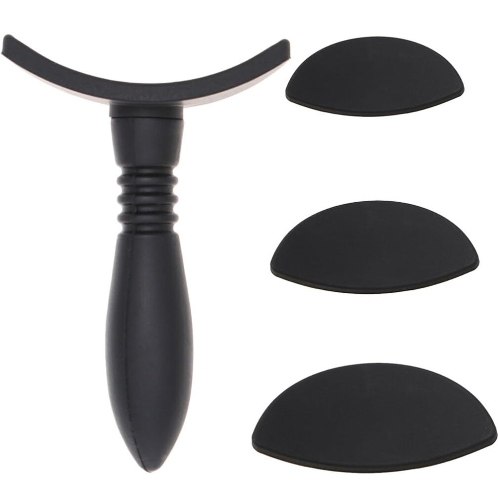 Beavorty 1set Lazy Makeup Applicator Silicone Eyeshadow Stamp Black Handle Convenient Eye Shadow Tool for Quick Application for Beginners and Daily Use
