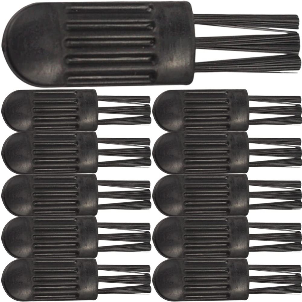 FOMIYES 100pcs Razor Trimmer Small Razor Brush Shaver Brush Cleaning Tool Razor Cleaning Brush Razor Sharpener Clipper Oil Mini Plastic Cleaner Hair Clipper Brush Keyboard Abrader