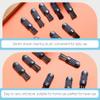 FOMIYES 100pcs Razor Trimmer Small Razor Brush Shaver Brush Cleaning Tool Razor Cleaning Brush Razor Sharpener Clipper Oil Mini Plastic Cleaner Hair Clipper Brush Keyboard Abrader view 4