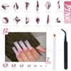 qiipii 3080Pcs Pink Rhinestones Nail Crystals 120 Multi Shapes Flatback Light Pink Gems Round Beads K9 Glass Stones Diamonds jewels Nail Art Supplies Nail Charms for Nails Faces Eyes Makeup Crafts DIY view 3