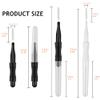 60 Pcs Micro Eyebrow Brush Kit - 2 Size Eyebrow Lamination & Spoolie Brushes for Eyelash Lift Extensions view 2