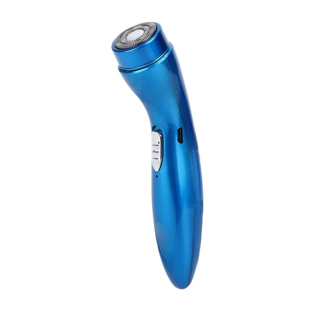 Electric Razor, Quiet High Speed Rotate Head Head Shaver for Home for Car (Blue)