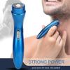 Electric Razor, Quiet High Speed Rotate Head Head Shaver for Home for Car (Blue) view 3